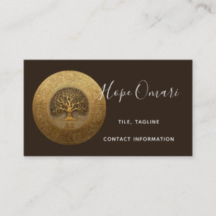 Carte De Visite Cœur du Labyrinthe Conception de l'Arbre de Vie