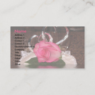 Carte De Visite Cœurs de mariage