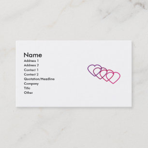 Carte de visite Coeurs d'interconnexion