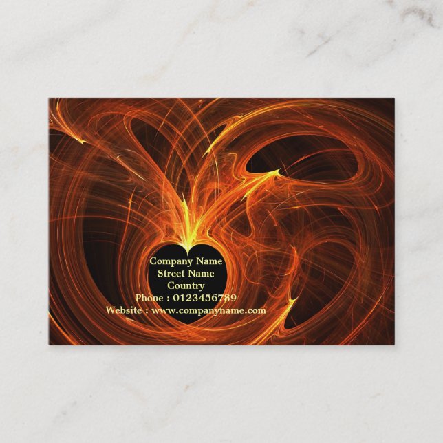 Carte De Visite Coeurs se reliants (Devant)