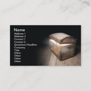 Carte De Visite Coffre au trésor
