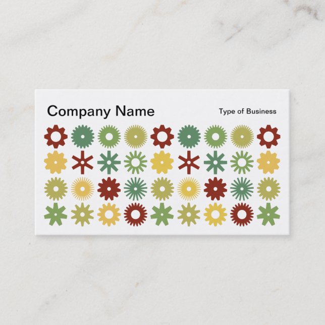 Carte De Visite Cogs - Couleurs 03 (Devant)