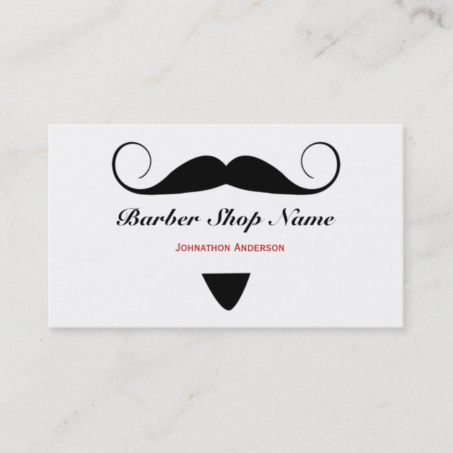 Carte De Visite Coiffeur à la mode de salon de coiffure de (Devant)