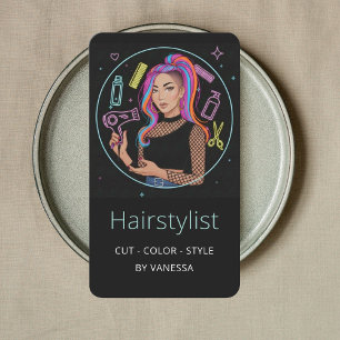 Carte De Visite Coiffeur Chic Coiffeur Coloriste Élégant