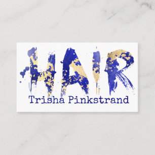 Carte De Visite Coiffeur de couleur personnalisée Coiffeur faux fl