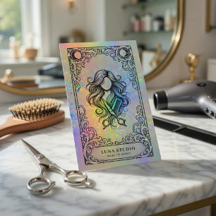 Carte De Visite Coiffeur   Maquilleur Holographique