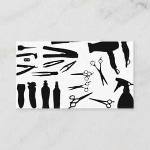 Carte De Visite Coiffeur simple de salon de coiffure