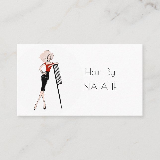 Carte De Visite Coiffeuse (Devant)