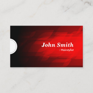 Carte De Visite Coiffeuse - moderne rouge foncé