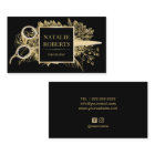 Coiffeuse Styliste Black & Gold Floral Beauté Salo