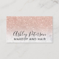 coiffure élégante typographie marbre rose or parti