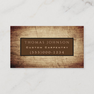 Carte De Visite Coiffure professionnelle rustique
