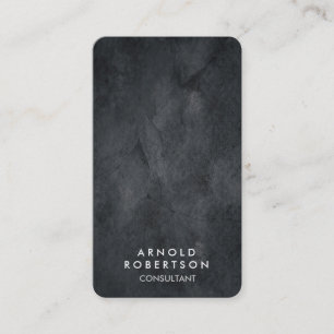 Carte De Visite Coin arrondi Gris Moderne Design élégant