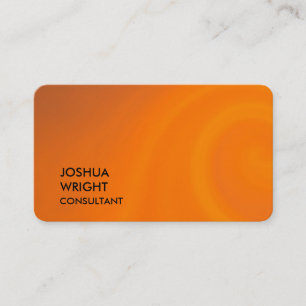 Carte De Visite Coin arrondi tendance orange attrayant