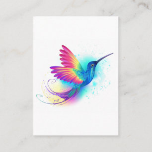 Carte De Visite Colibri arc-en-ciel exotique