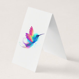 Carte De Visite Colibri arc-en-ciel exotique