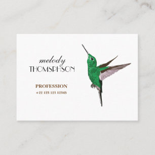 Carte De Visite Colibri puissant, matte standard
