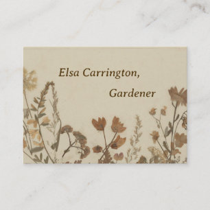 Carte De Visite Collage de fleurs anciennes
