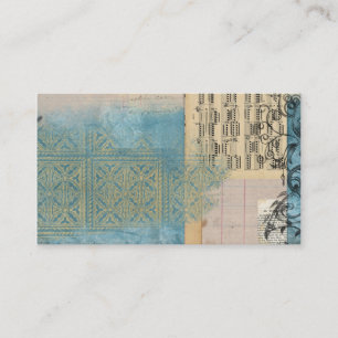 Carte De Visite Collage de musique et de motif