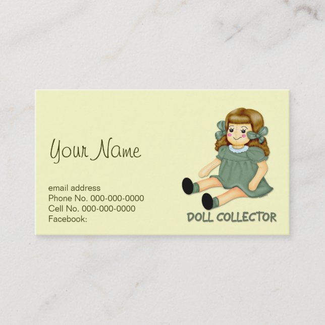 Carte De Visite Collecteur de poupée (Devant)