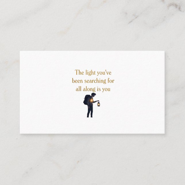 Carte De Visite Collection Chemin vers la pleine conscience et le  (Devant)