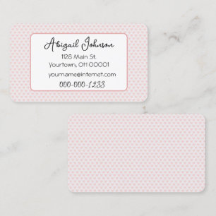 Carte De Visite Collection Coeur rose
