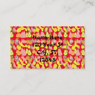 Carte De Visite Collection de fruits assorés Thunder_Cove   