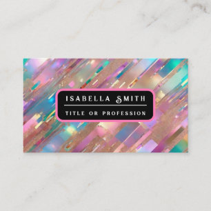 Carte De Visite Collection Holographique Opal Parties scintillant 