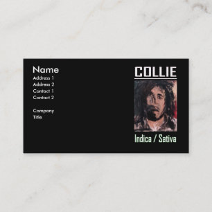 CARTE DE VISITE COLLIE INDICA SATIVA