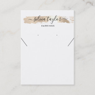 Carte De Visite Collier d'oreille minimaliste simple Code QR Busin