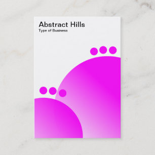 Carte De Visite Collines Abstraites - Magenta
