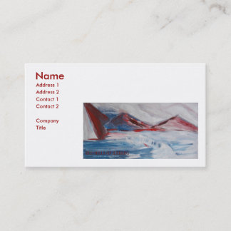 CARTE DE VISITE COLLINES ROUGES DE L'ICEBERG