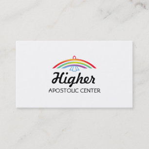 Carte De Visite Colombe ailée arc-en-ciel