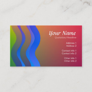 Carte de visite coloré