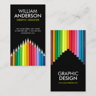 Carte de visite coloré d'illustrateur d'artiste de