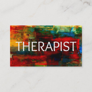 Carte de visite coloré du thérapeute