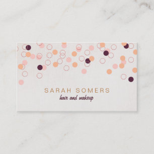 Carte De Visite ColorfulFun Confetti Event Maquillage Artiste Salo