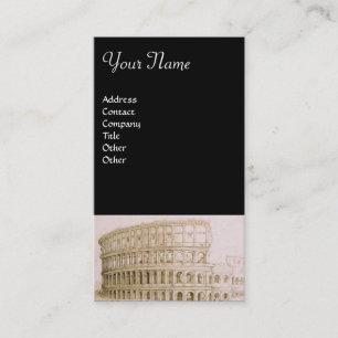 Carte De Visite COLOSSEUM /Architecture antique, Architecte, Noir