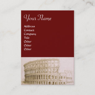Carte De Visite COLOSSEUM Classic Architecture, Architecte Brown