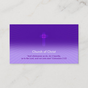 Carte De Visite Colossians 3 ; crucifix pipe% chrétien de 23 %