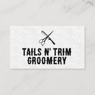 Carte De Visite Comb ciseaux   Service de toilettage des animaux