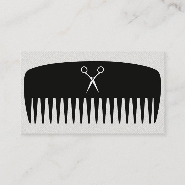 Carte De Visite Comb & Shears (Devant)