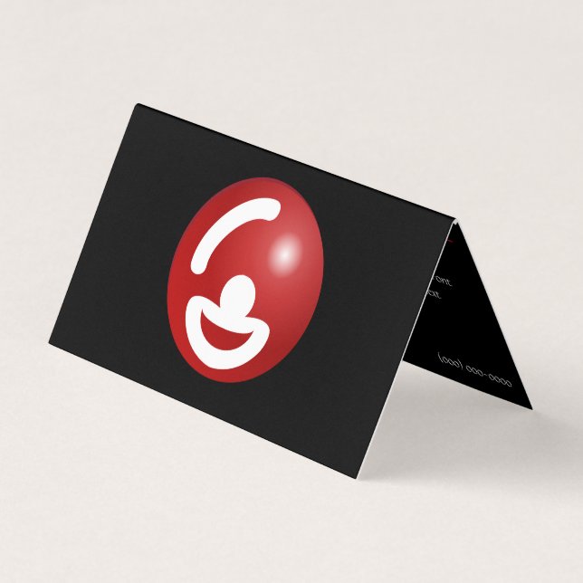 Carte De Visite Comedy Funny Entertainer Logo Modèle (Devant)