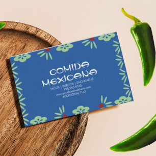 Carte De Visite Comida Mexicana Food Truck Papier Découpé