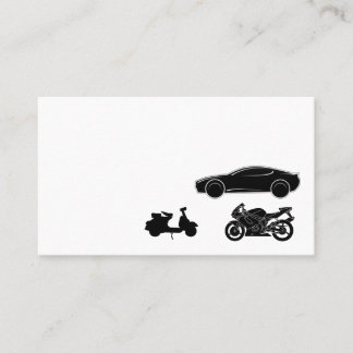 Carte De Visite Commande de messager de transport de scooter de