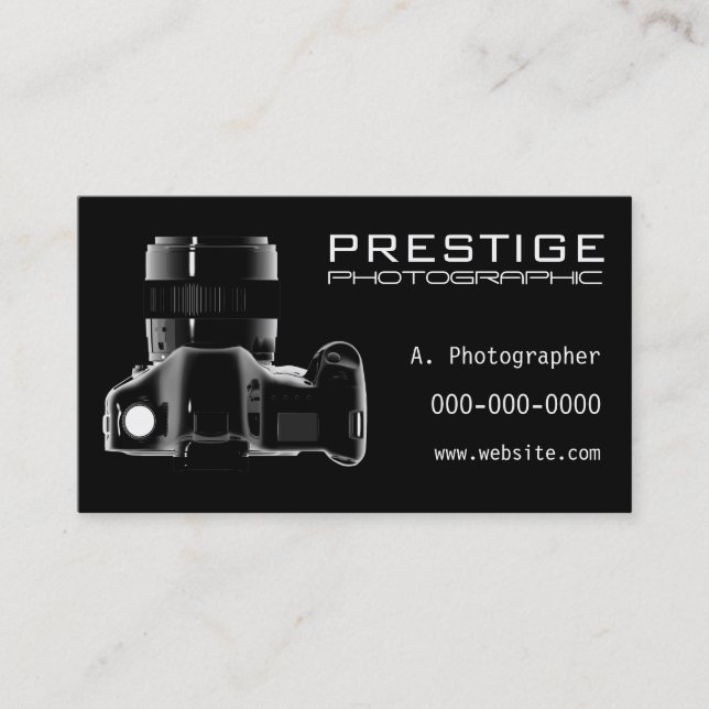 Carte De Visite Commerce de la photographie (Devant)
