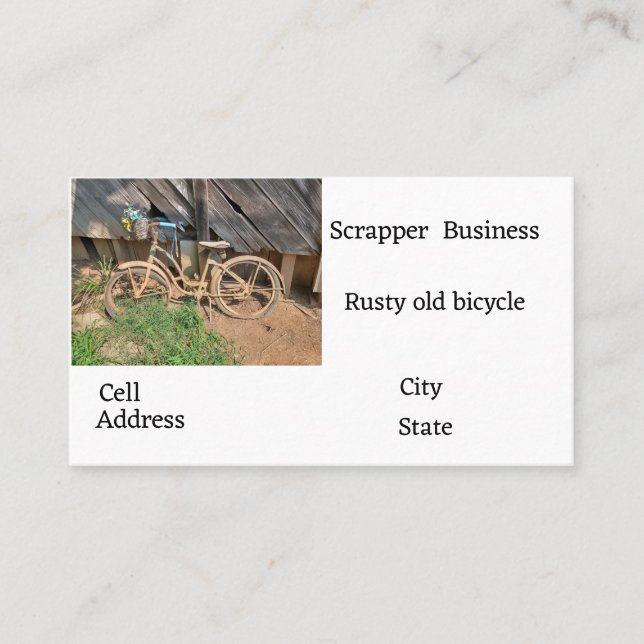 Carte De Visite Commerce de métal de scrap (Devant)