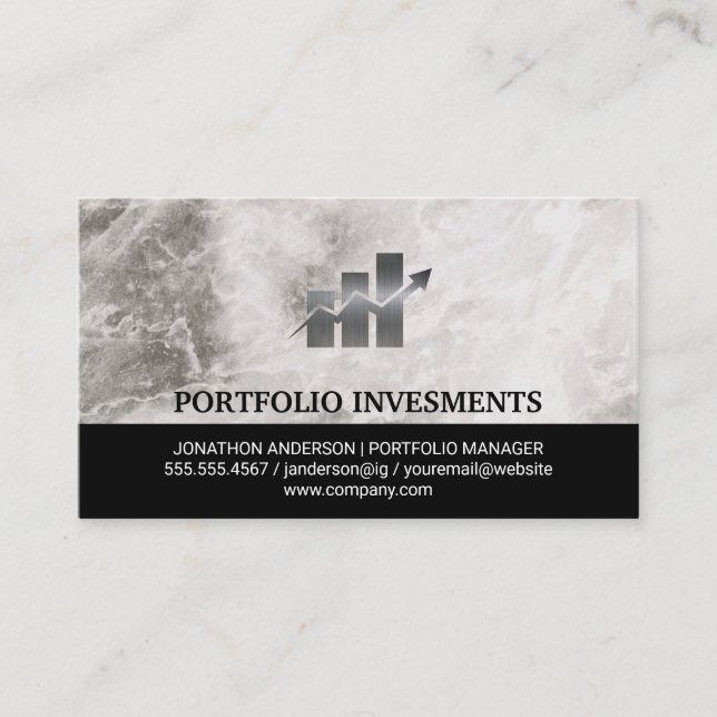 Carte De Visite Commerce stock | Investissements dans les graphiqu (Devant)
