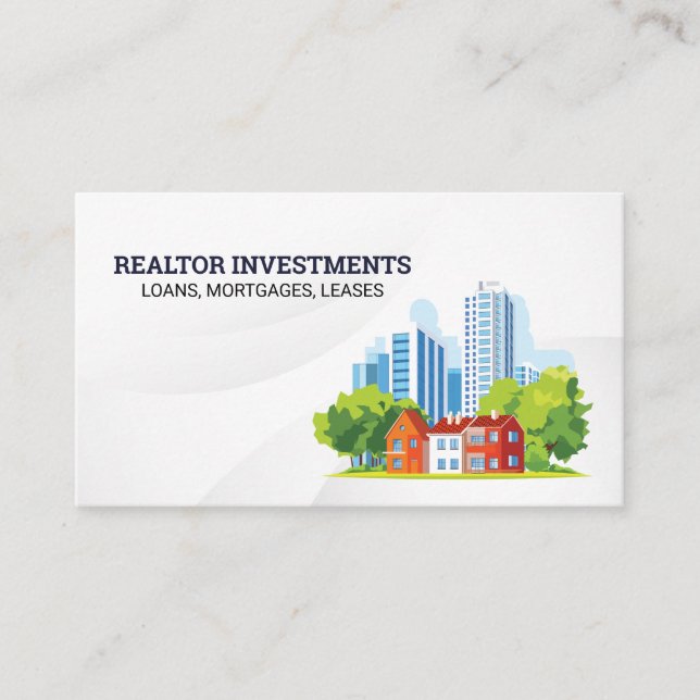 Carte De Visite Commercial Buildings | Residential | Properties (Devant)