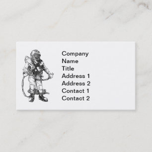 Carte de visite commercial de plongeur